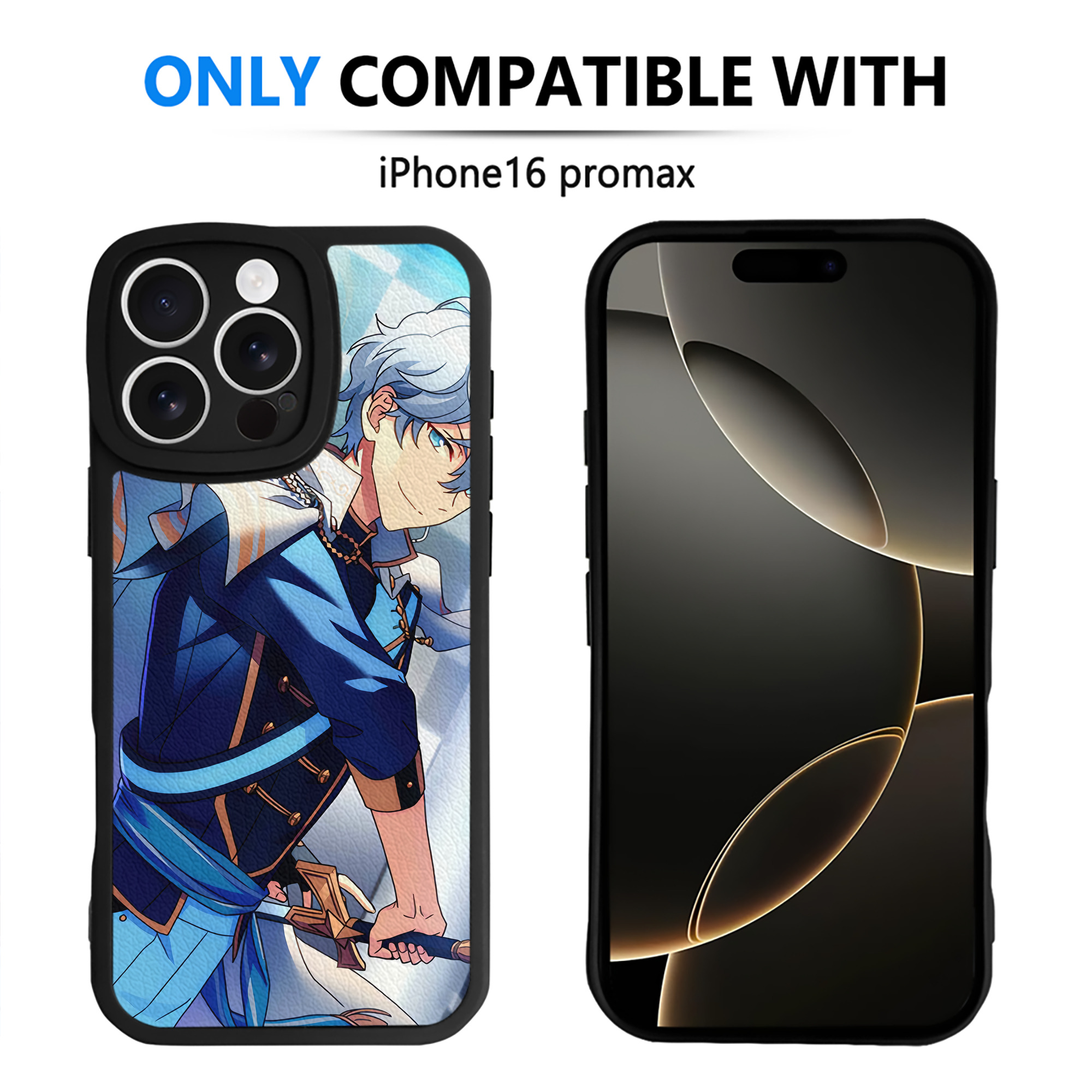 （画像用） あんさんぶるスターズ! Ensemble Stars 【iPhone 16シリーズ対応】シリコンスマホケース（レザー調） 材質：シリコン